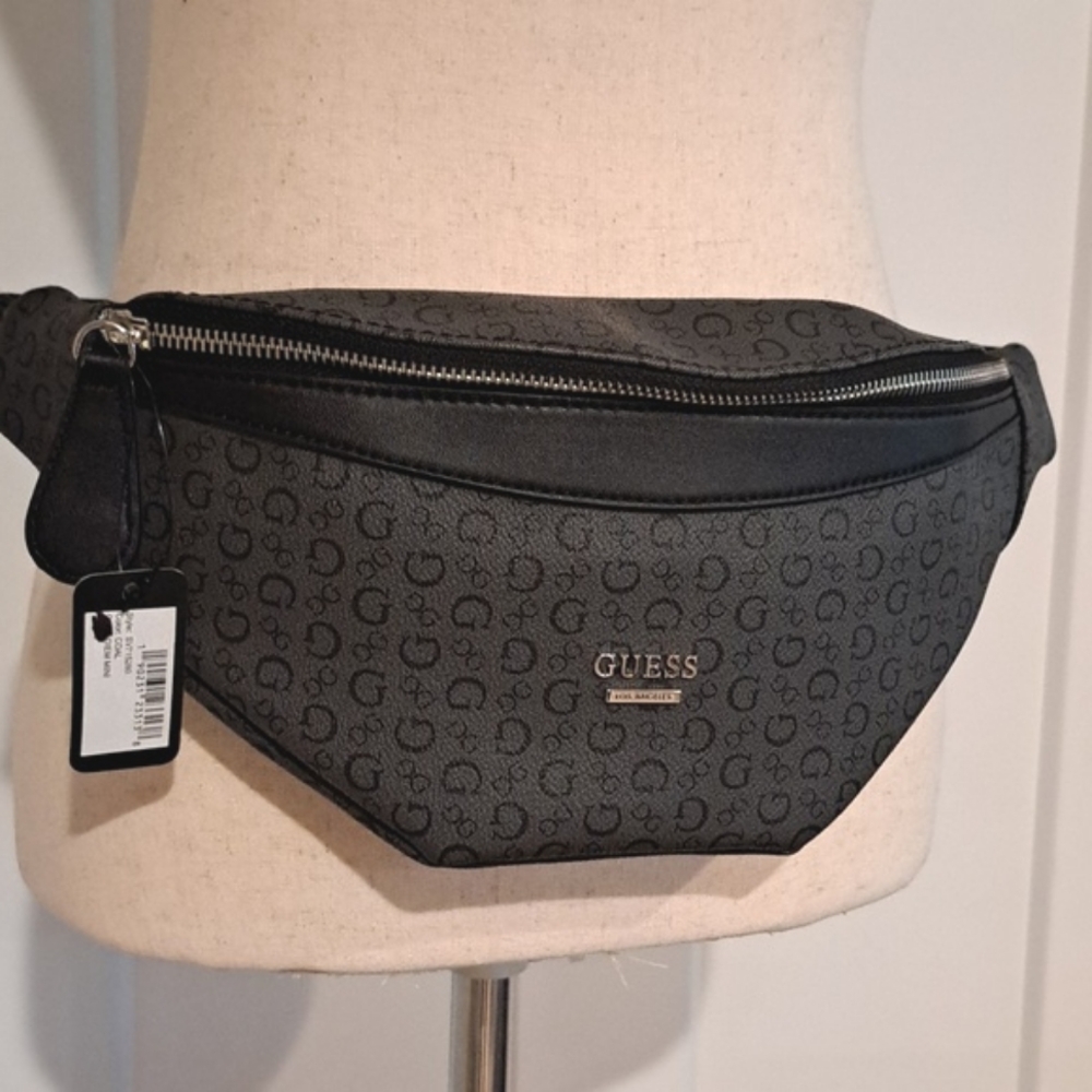 NWT Waist Belt Pack or Crossbody Pouch (Charcoal) - GUESS